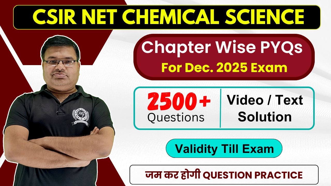 CSIR NET Chemical Science Chapter wise PYQ Practice Set For Dec. 2025 Exam cover
