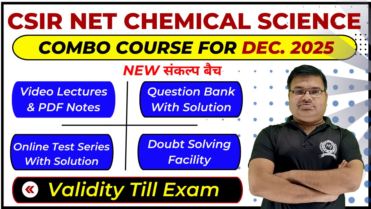 Complete Combo Course CSIR NET Dec. 2025 Chemical Science - संकल्प बैच (Validity Till Exam) cover
