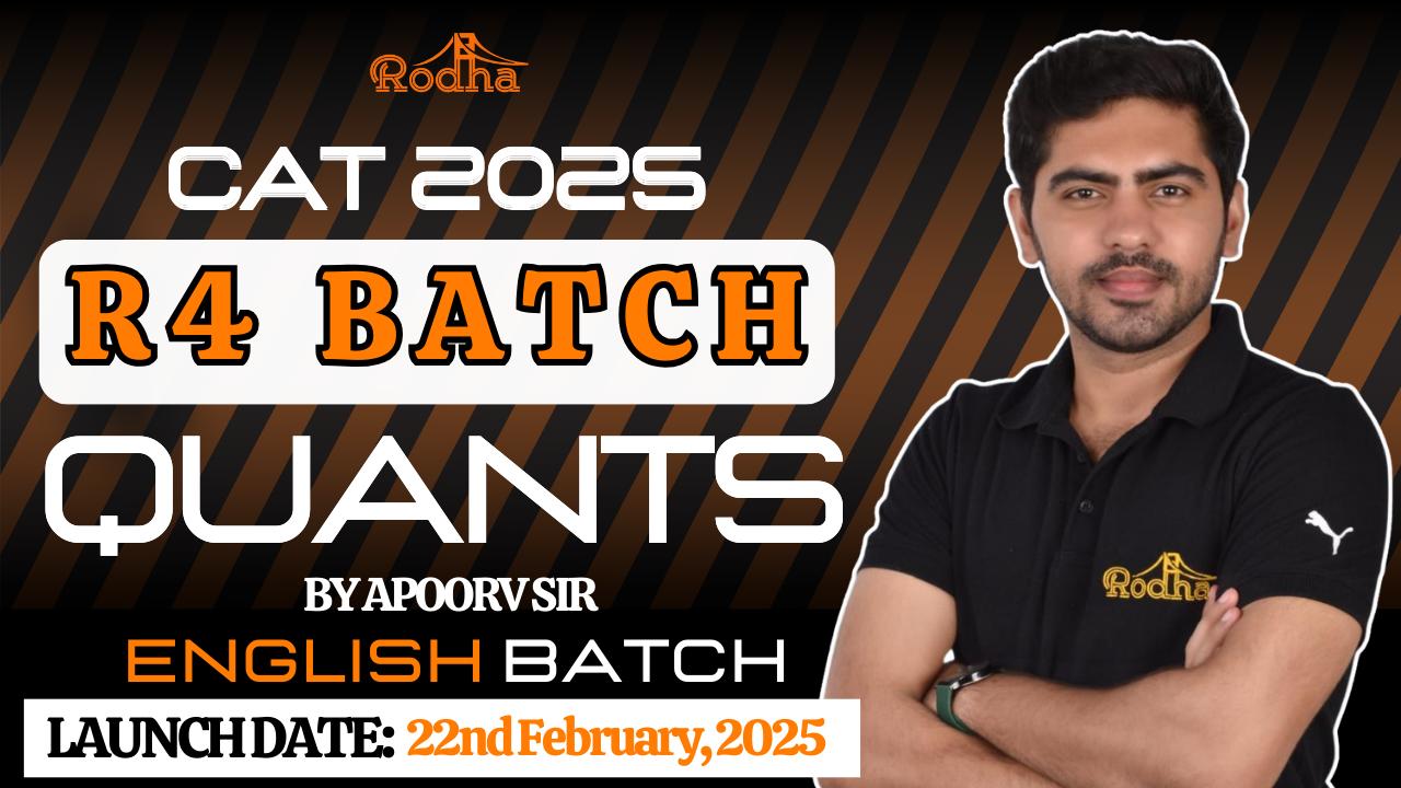 CAT 2025 | Batch - R4 (English Batch) | Zero to Zenith QUANTITATIVE APTITUDE for CAT 2025 cover