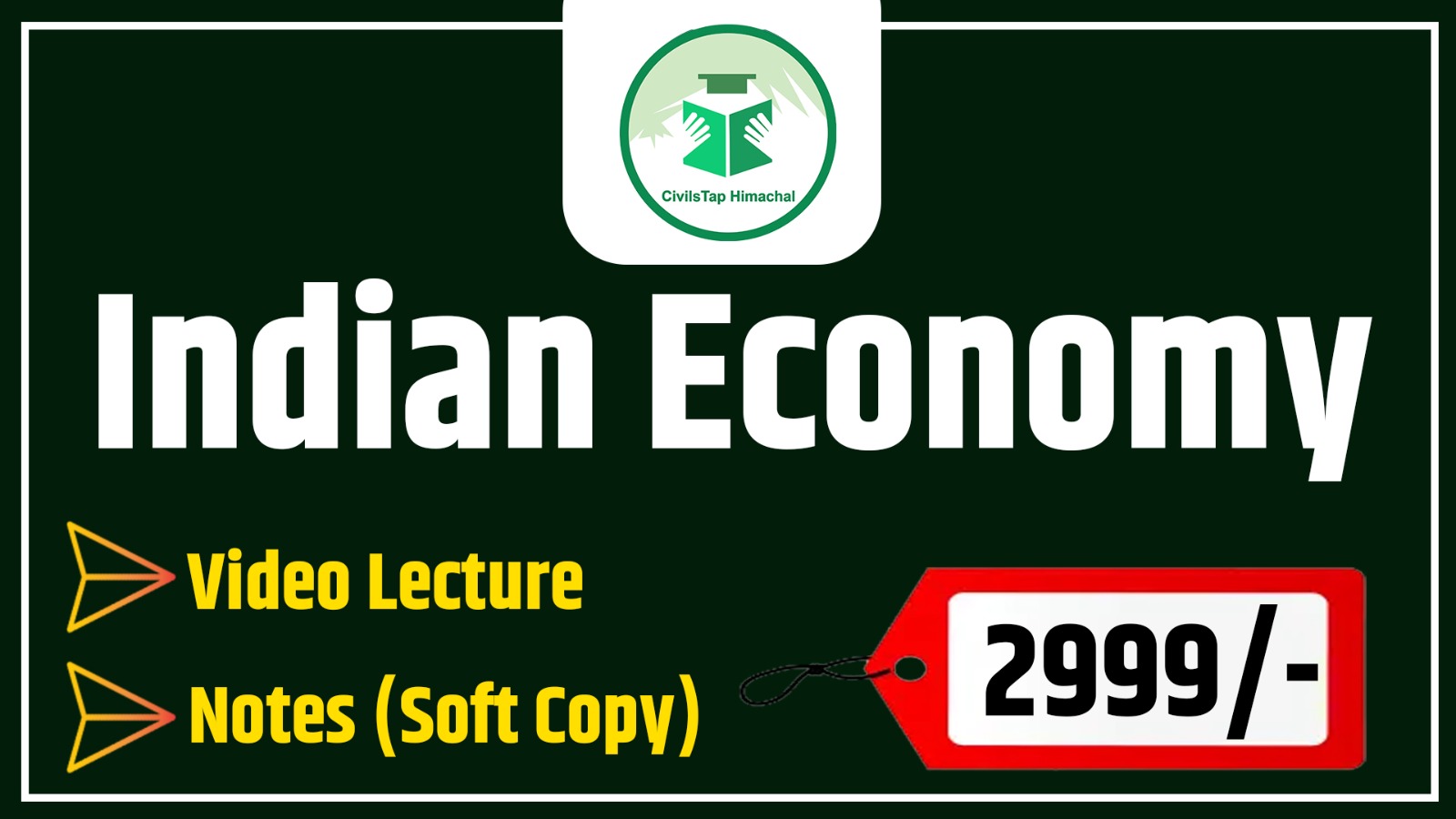 Indian Economy Recorded Course cover