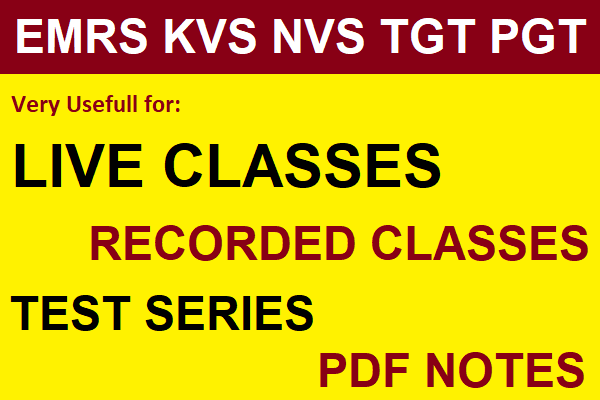 EMRS KVS NVS TGT PGT 2026 New Batch cover