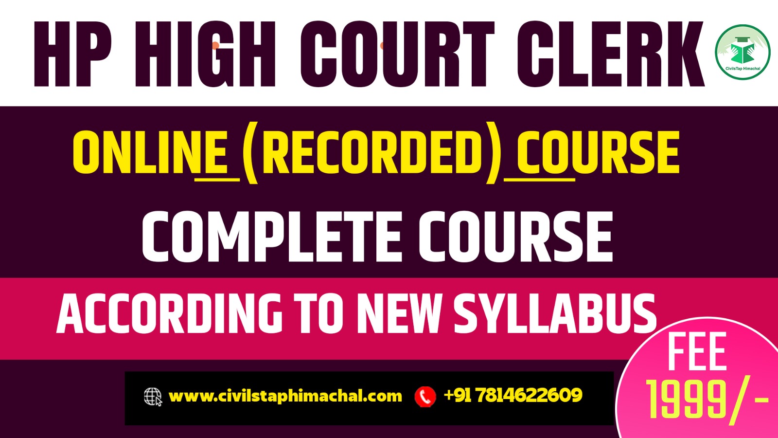 HP High Court Online Recorded Course cover