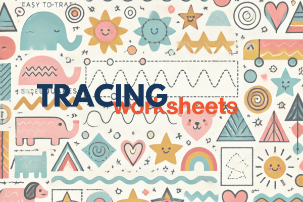 Kindergarten - Tracing Worksheets cover