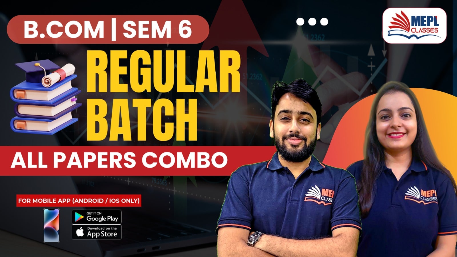 B.COM - SEMESTER 6 - REGULAR BATCH - ALL SUBJECTS COMBO - FOR MOBILE APP (ANDROID/IOS ONLY) cover
