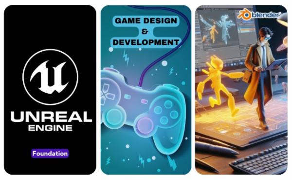 Game Design and Development ( Blender + Unreal Engine Foundation ) cover