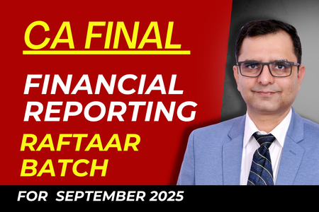 CA Final Financial Reporting RAFTAR BATCH – 3 views cover