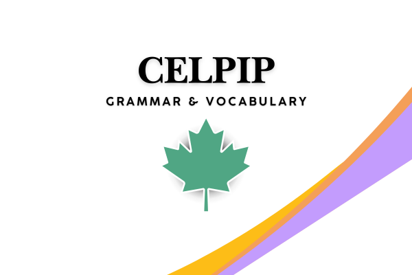 Grammar & Vocabulary for CELPIP cover