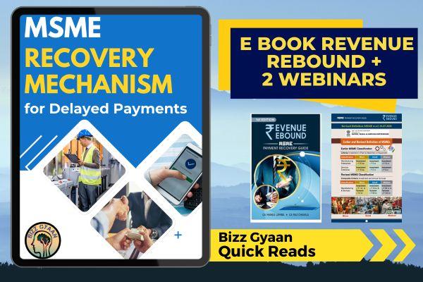 How to Recover MSME Dues without going to Court + MSME Samadhaan + Revenue Rebound E Book cover