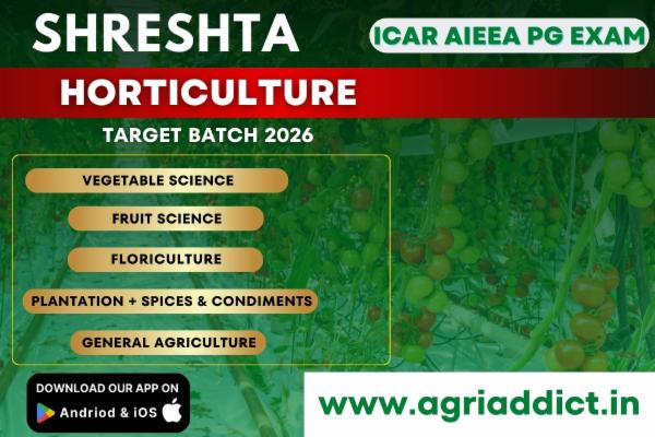 Horticulture Paid Online Master Course-2026 for ICAR AIEEA PG EXAM cover