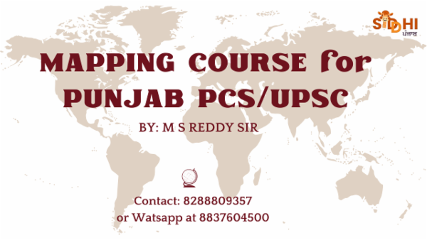 'Ace Mapping' Course for UPSC/Punjab PCS 2025 cover