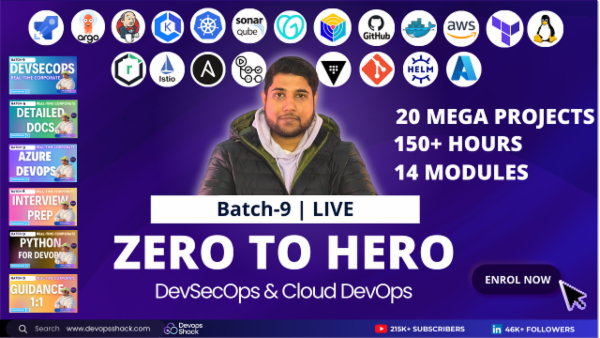 Batch-9 | Zero To Hero | DevSecOps & Cloud DevOps cover