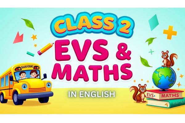 Class 2 EVS & Maths (English) cover
