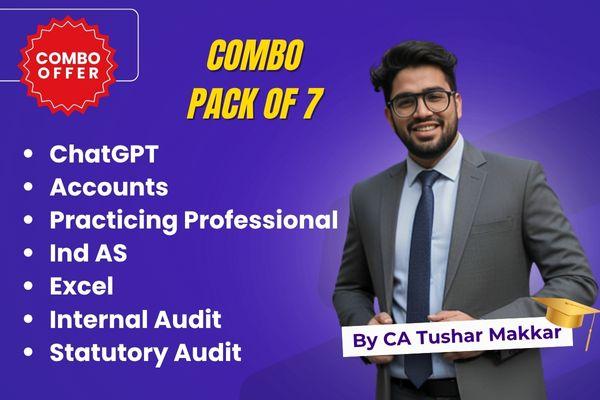 All 7 course Combo - Internal Audit, Statutory Audit, Perfect Accountant, ChatGpt, Ind AS & Practicing Professional cover