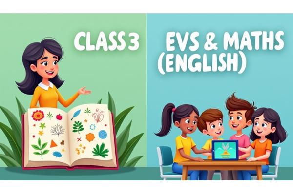 Class 3 EVS & Maths (English) cover