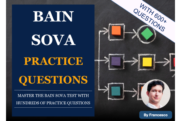 Bain SOVA Practice - 600+ Questions cover