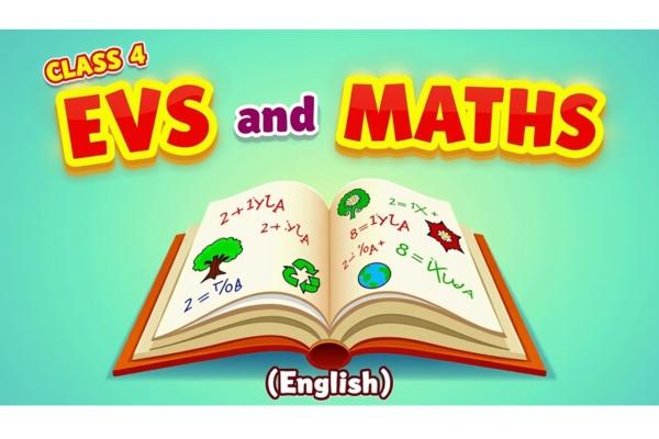 Class 4 EVS & Maths (English) cover