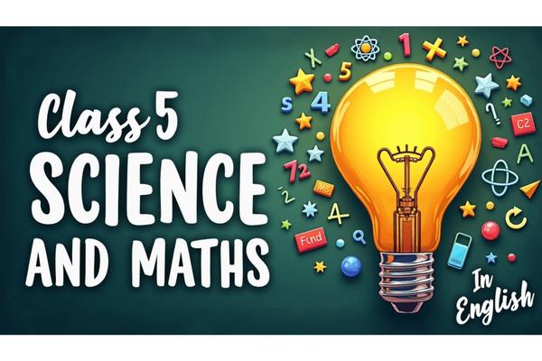 Class 5 Science & Maths (English) cover