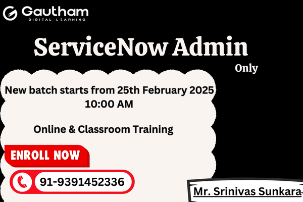 ServiceNow Live Classes - Admin Only : New Batch Starts from 25th February 2025 10:00 AM cover