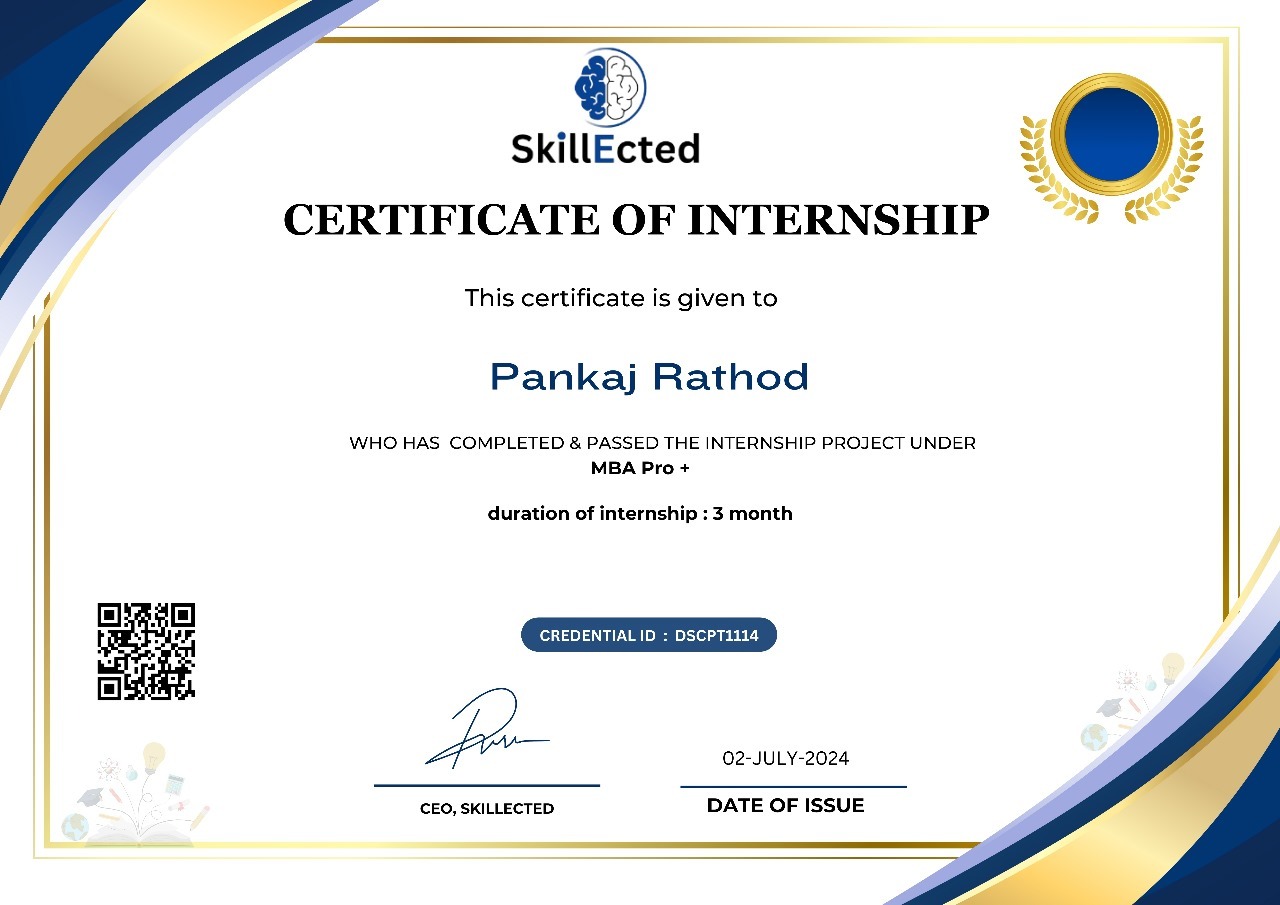Internship Completion Certificate