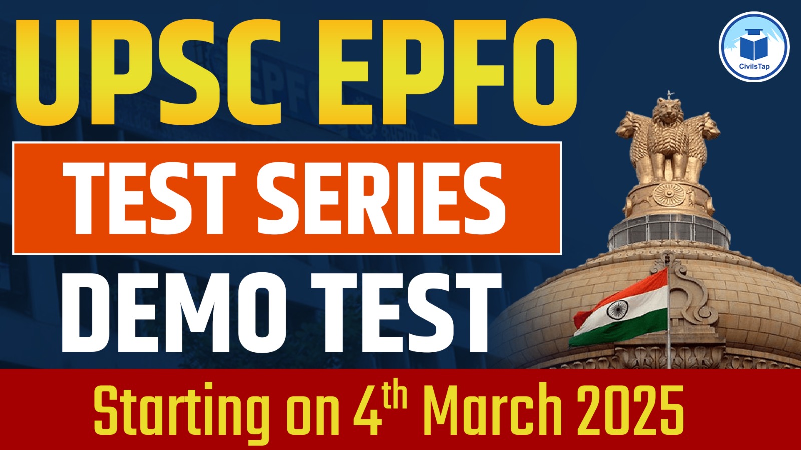 UPSC EPFO Demo Test cover