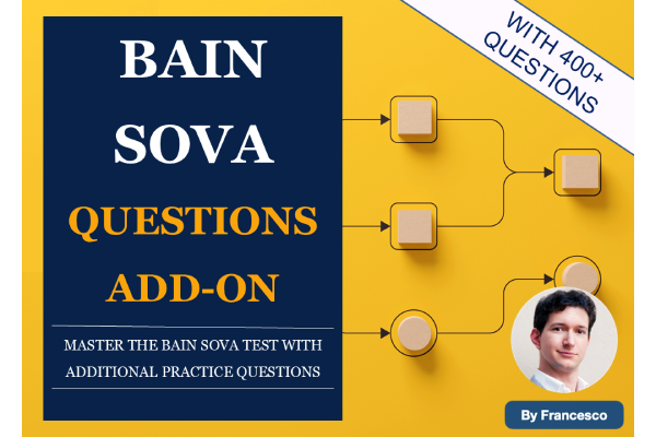 Bain SOVA Add-on - Extra 400+ Questions cover