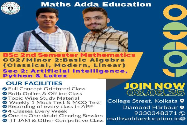 2nd Semester Mathematics Major & Minor 2025 cover