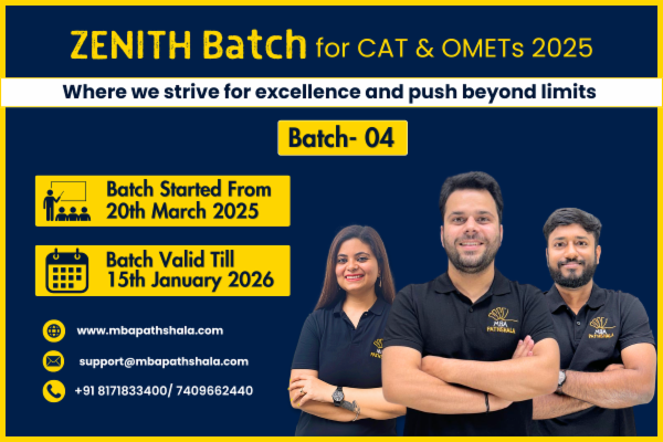 Complete CAT & OMETs 2025 Preparation Batch 04 (Basic to Advanced) | Zenith Batch cover
