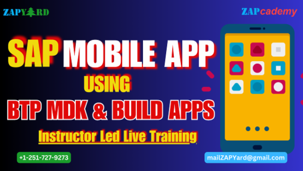 Mobile App Development using SAP BTP Mobile Development Kit (MDK) & SAP Build Apps cover