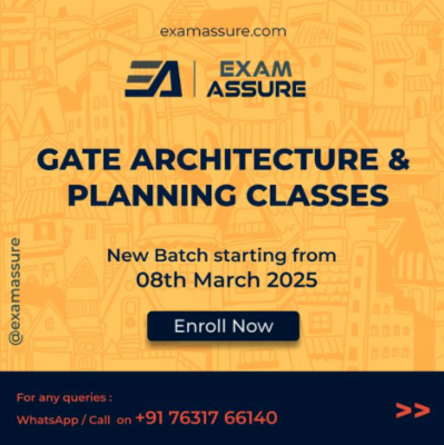 GATE Architecture and Planning 2026 (EA Batch) by Exam Assure Classes cover