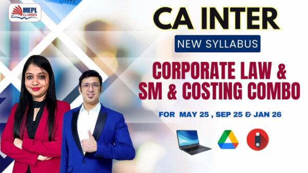 CA INTER (NEW) - CORPORATE LAW + SM + COSTING COMBO ( INCLUDING COSTING BY ASHISH KALRA SIR ) - FOR LAPTOP/ DESKTOP (WINDOWS ONLY) cover