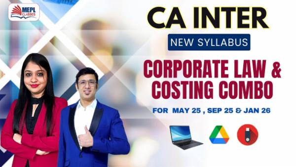 CA INTER (NEW) - CORPORATE LAW + COSTING COMBO ( INCLUDING COSTING BY ASHISH KALRA SIR ) - FOR LAPTOP/ DESKTOP (WINDOWS ONLY) cover