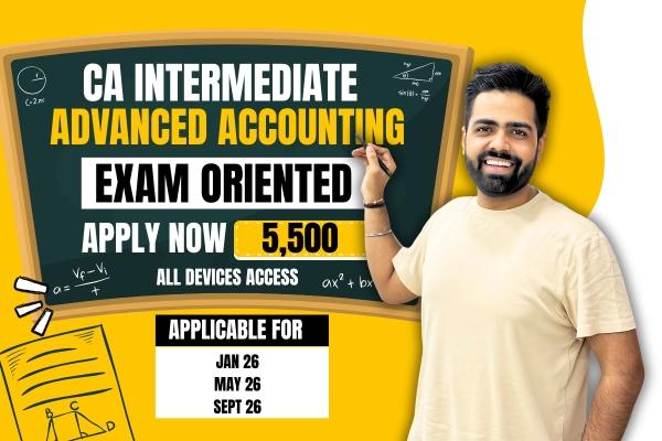 CA Inter Advanced Accounting Exam Oriented Batch cover