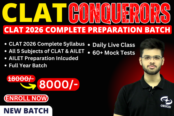 CLAT Conquerors : CLAT 2026 Complete Preparation Batch (II) cover