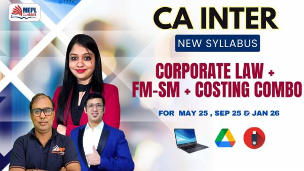 CA INTER (NEW) - CORPORATE LAW + COSTING + FM-SM COMBO ( INCLUDING COSTING BY ASHISH KALRA SIR ) - FOR LAPTOP/ DESKTOP (WINDOWS ONLY) cover
