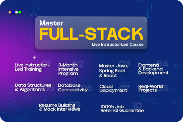 Master Full-Stack Development: Live Instructor-Led Course cover