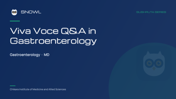 Viva Voce Q&A in Gastroenterology cover