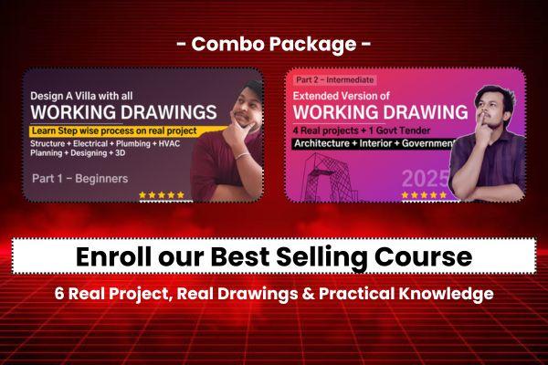 Combo (Bestselling) - Mastering In Working Drawing (Part - 1 & 2) cover