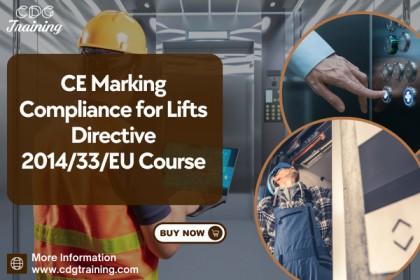 CE Marking Compliance for Lifts Directive 2014/33/EU cover