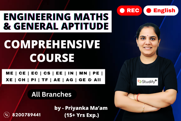 Comprehensive Course Engineering Maths & General Aptitude for GATE Exam | All Streams | Recorded (English) Batch cover