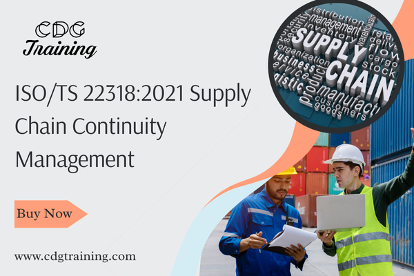 ISO/TS 22318:2021 Supply Chain Continuity Management cover