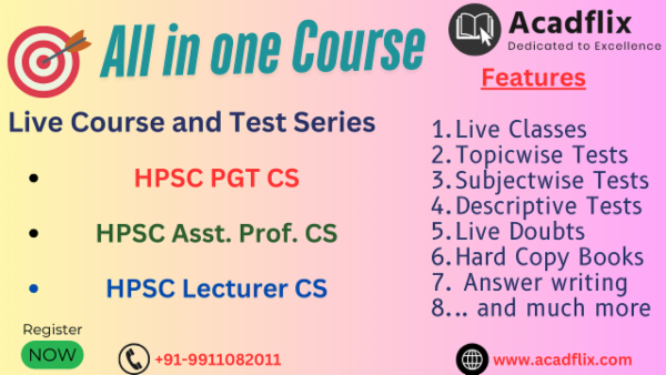 HPSC PGT CS + AP + Lecturer cover