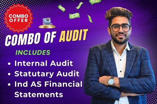 Combo of Master Blaster of Statutory Audit and Internal Audit with Ind AS financial statement cover