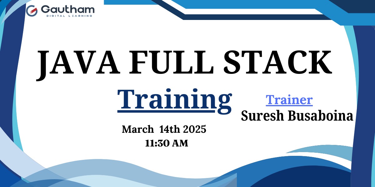 Java Full Stack 11:30 AM Batch March -14th cover