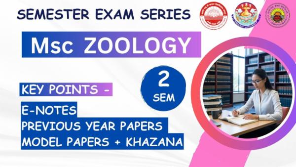 Msc Zoology 2nd Semester Exam Preparation Batch 2025 | For Lucknow University/CSJMU Kanpur/DDU University Students cover