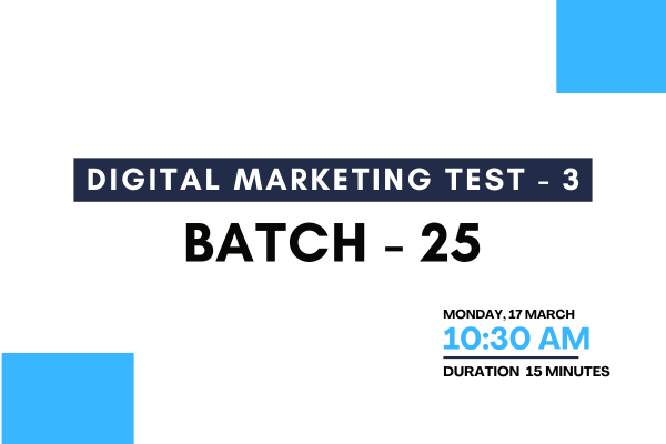 Digital Marketing Test - 3 cover
