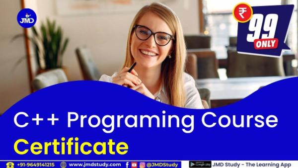 C++ Programing Certificate cover