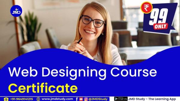 Web Designing Certificate cover