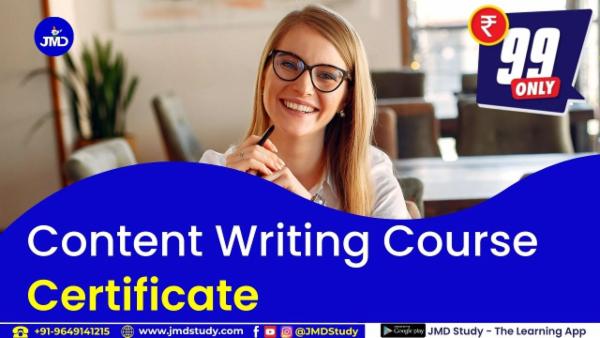 Content Writing Certificate cover