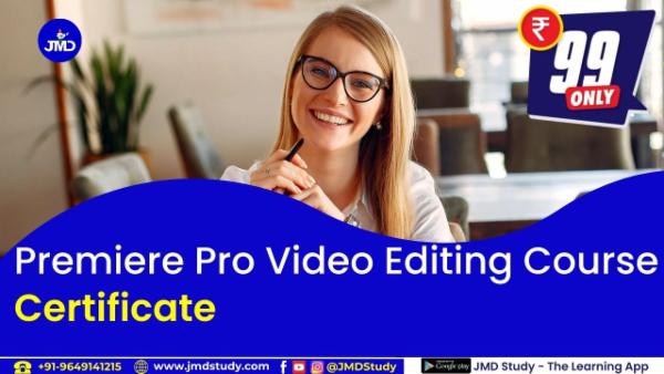 Premiere Pro Video Editing Certificate cover