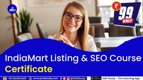 IndiaMart Listing & SEO Certificate cover